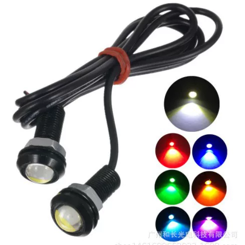 Popular Modified Lights for Electric Vehicles, Eagle Eye Lights 18mm Balance Lights 12V 48V Modified Lights for Motorcycles