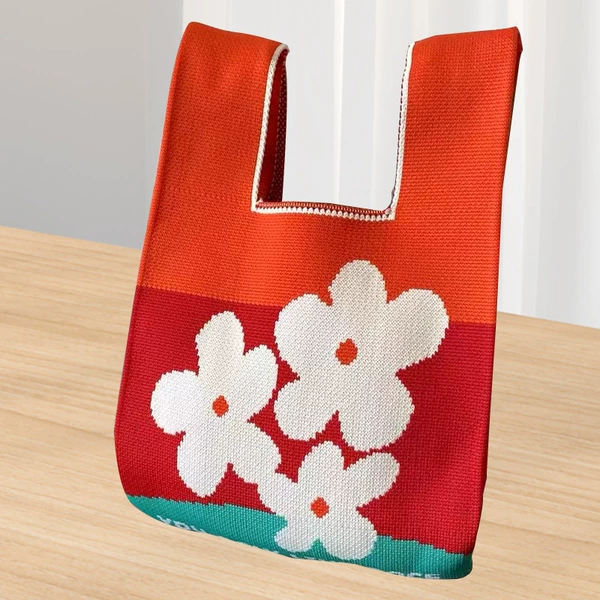 Three little flowers-red