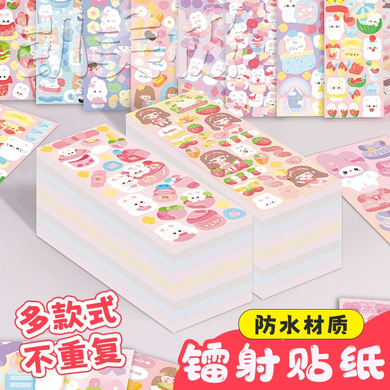 Набор из 200 наклеек с героями мультфильмов Guka, милые детские наклейки для справочников, мультяшные лазерные водонепроницаемые наклейки «сделай сам»