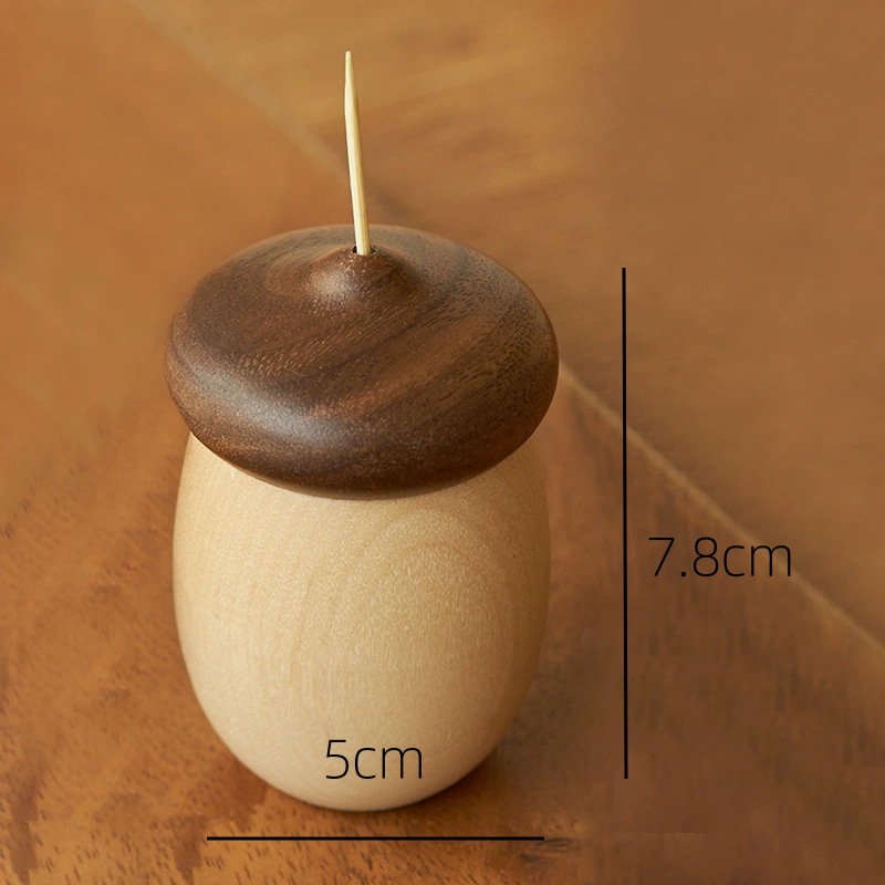 Creativo lindo seta nogal madera maciza palillo titular hogar de gama alta caja palillo de madera nogal nuevo registro chino