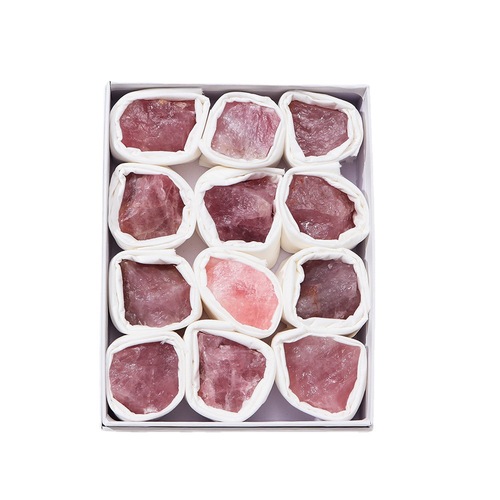 Natural crystal rough stone mineral mark collection gift box, strange stone crystal rough stone teaching specimen, energy stone cross-border wholesale