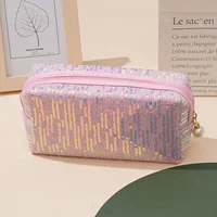 Новая косметичка большой емкости с вышивкой и блестками, стильная косметичка, красивая милая портативная сумка для хранения, косметичка, оптовая продажа