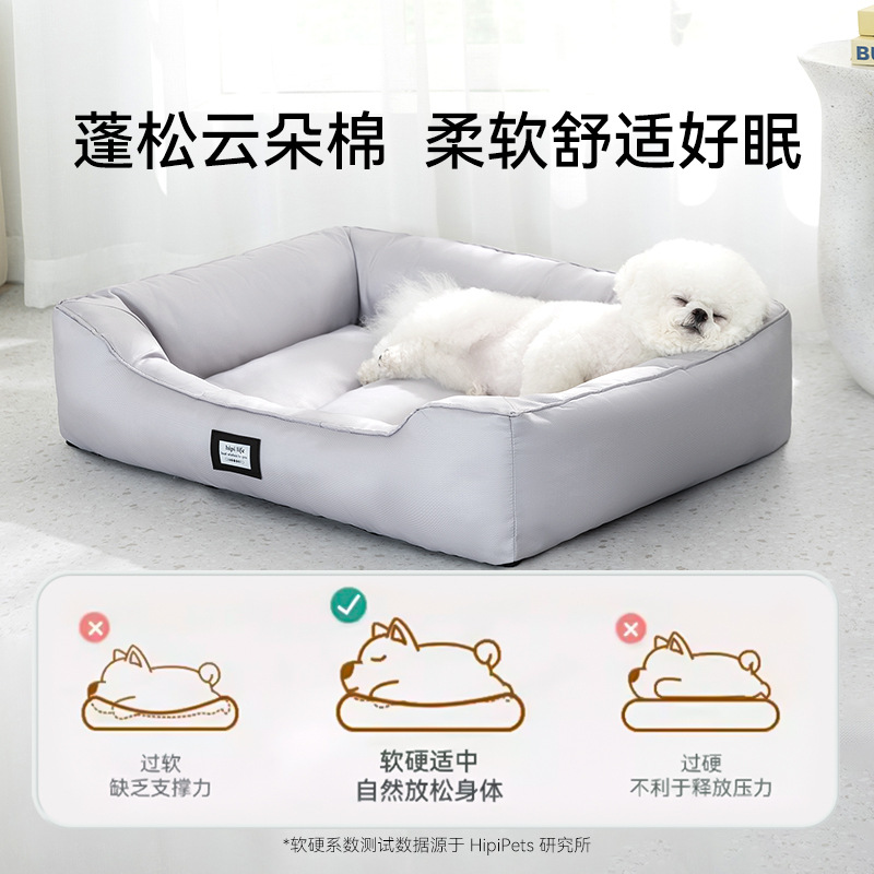 Perros Primavera y verano Nido cuadrado impermeable simple Perro pequeño y mediano Cosa de peluche Cosa para gatos universal Four Seasons