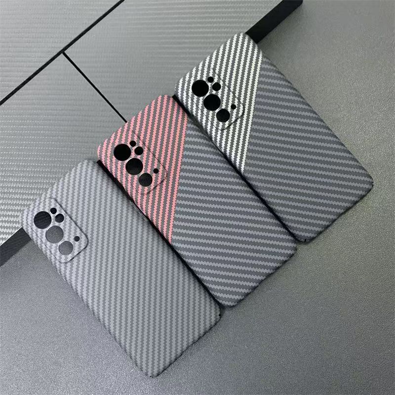 New Model Suitable for Oneplus 9Pro Carbon Fiber Pattern Mobile Phone Case 1+9Rt Kevlar Protective Cover Frosted Water Sticker Hard Case