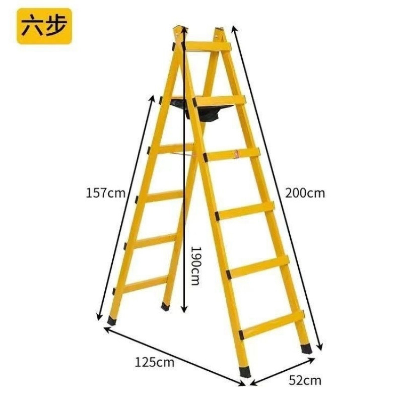 厚い人の字のはしごの炭素鋼の歩行のはしごの溶接の家庭の装飾の工事のはしごの特別な厚い折り畳みのはしごの人の字の木工|undefined