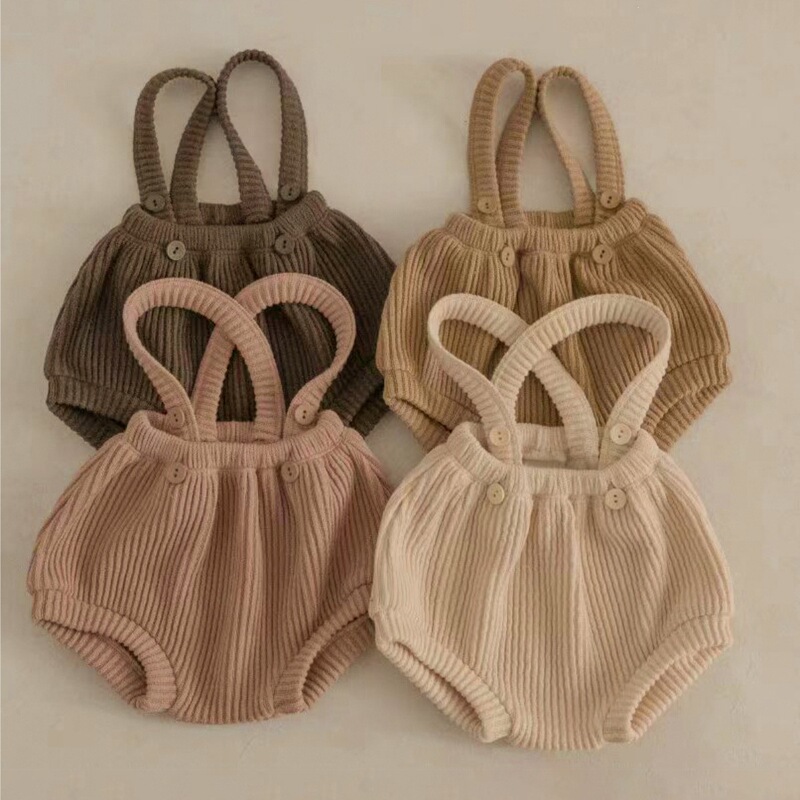 Baby autumn clothing, children's spring overalls, shorts for boys and girls, baby ribbed adjustable suspender pants, bread pants Baby autumn clothing, children's spring overalls, shorts for boys and girls, baby ribbed adjustable suspender pants, bread pants