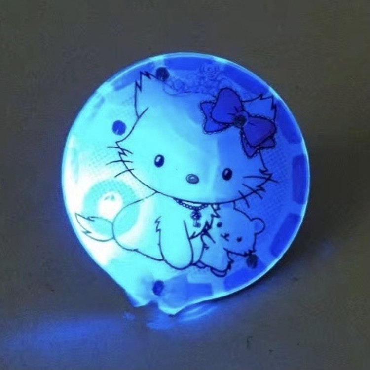 Insignia luminosa con hebilla magnética LOGO personalizada Insignia luminosa intermitente de marquesina Insignia luminosa de color redondo