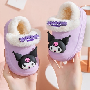 Children's cotton slippers winter cartoon new indoor cotton slippers Boys and Girls cute non-slip thick warm baby cotton shoes