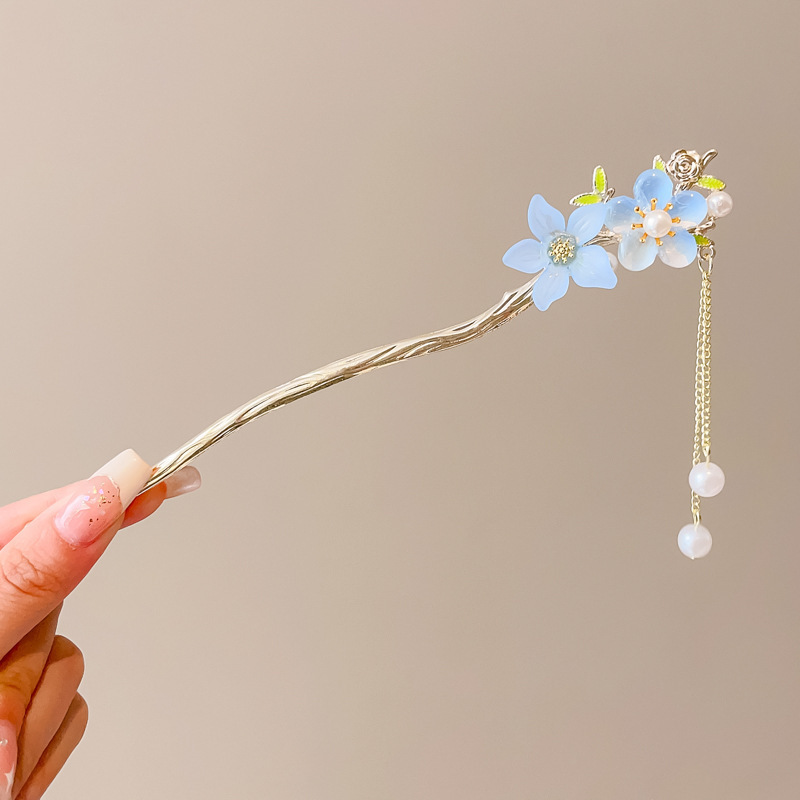 Nuevo clip de cabello chino simple y moderno clip de cabello antiguo de alta sensibilidad clip de cabello bandeja de cabello vestido chino tocado