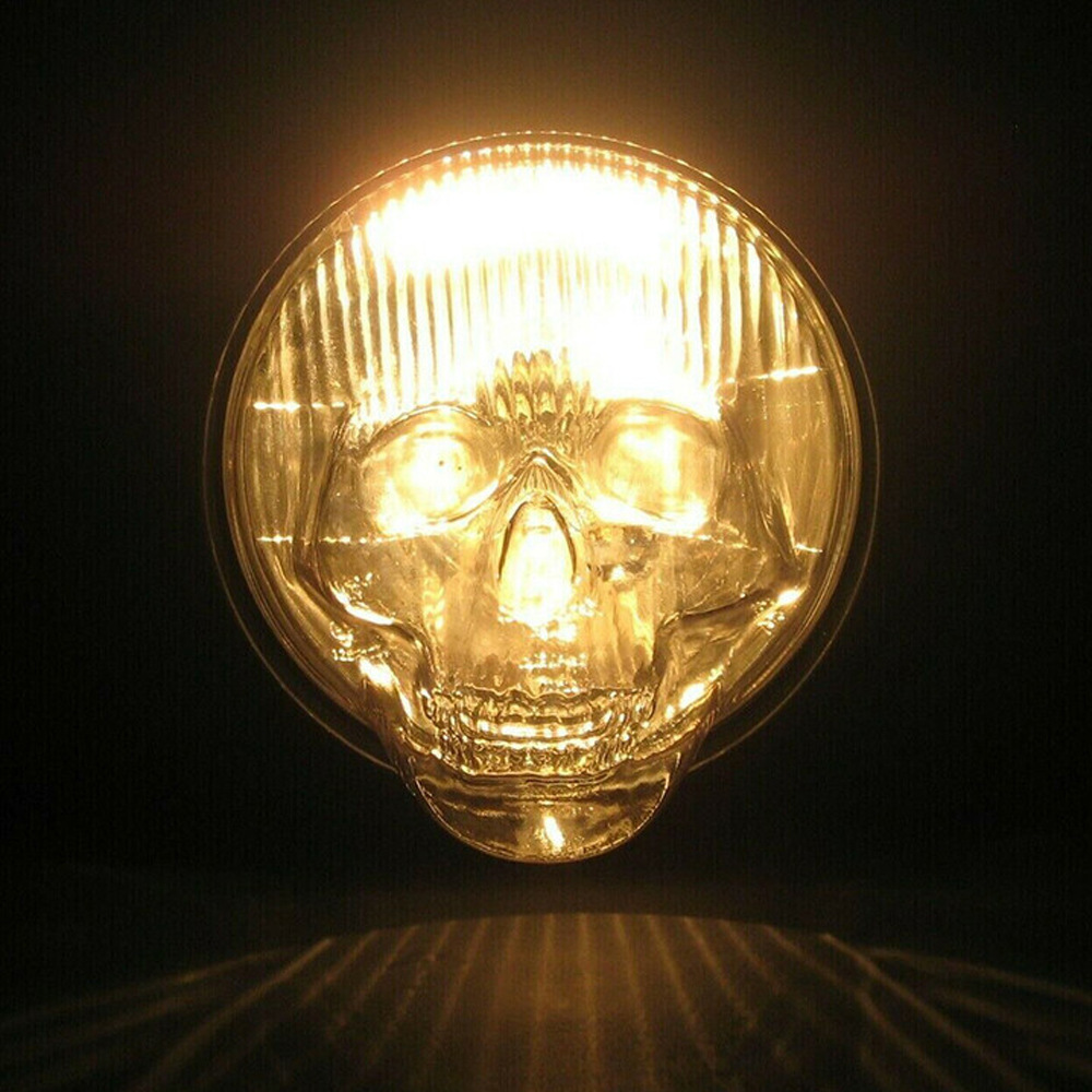 Skeleton car lampshade SKULL Headlight Cover highlight lampshade…