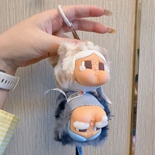 新品上新CRYBABY豹豹猫猫系列搪胶毛绒挂件盲盒可爱礼物挂件可爱
