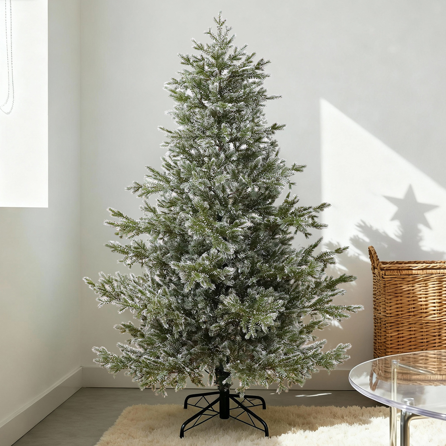 Shengyuan nuevo cifrado puro PE bicolor adornos de árbol de Navidad decoración de Navidad grande decoración de la sala de estar adornos