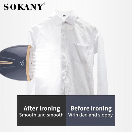 Cross-border foreign trade SOKANY3065 household ironing and brushing handheld hanging iron, foldable ironing clothes ironing and brushing order