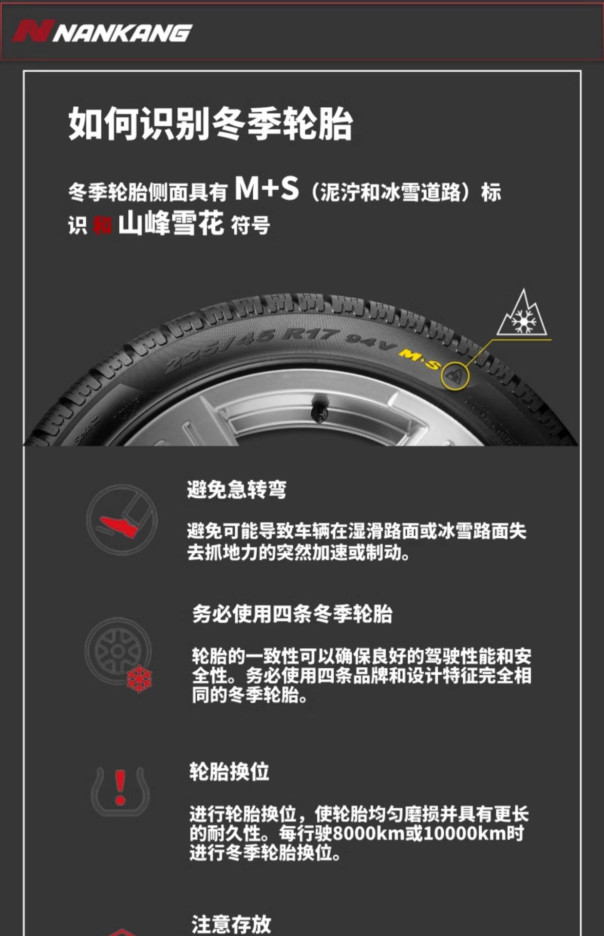 Nangang Winter Snow Tires Essn-1 235/40R18 95t 24 Years Old