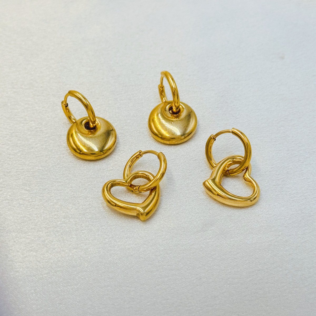 1 Par Casual Estilo Simple Ropa De Calle Geométrico Enchapado Acero Inoxidable 304 Pendientes De Acero Inoxidable display picture 8