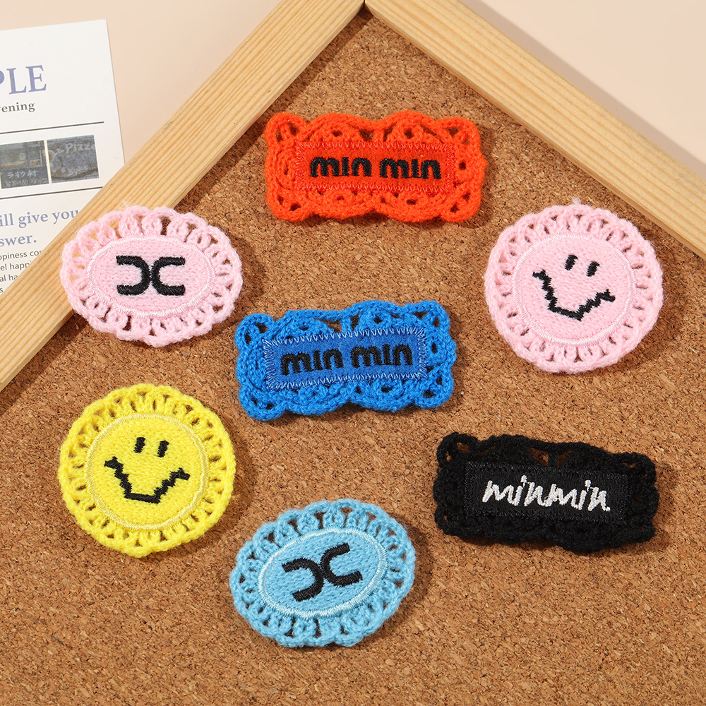 卡通笑脸纺织布贴衣服鞋帽袜子包包饰品装饰辅料手工DIY补丁贴