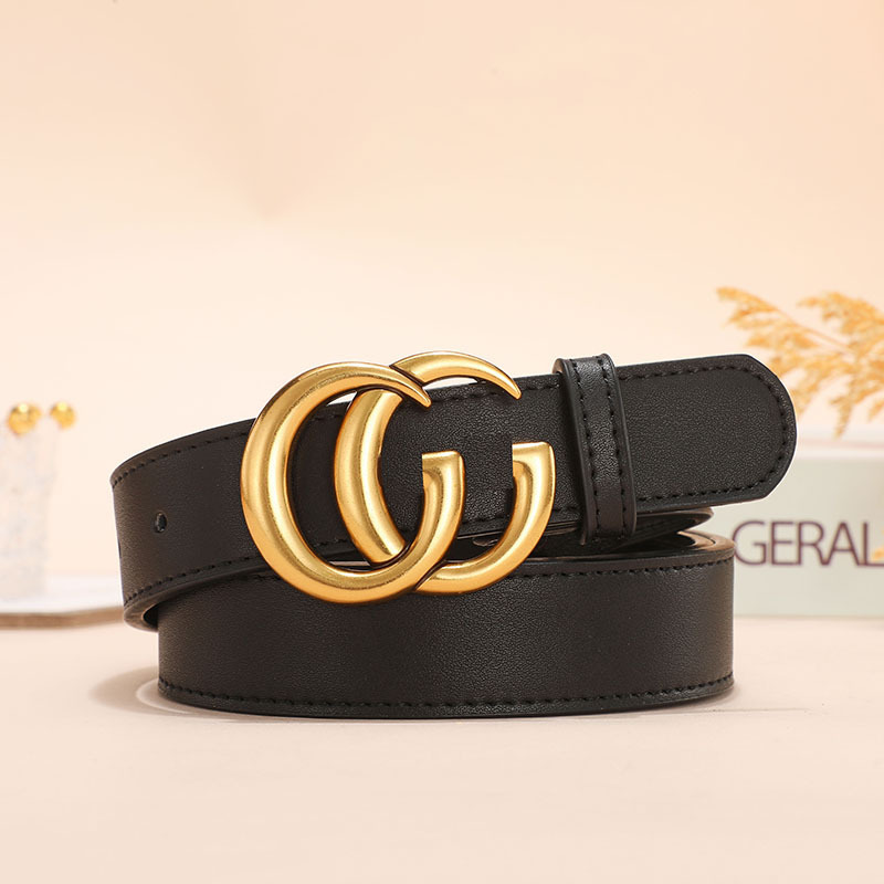 Cinturón de cuero de vaca de dos caras, cinturón de moda simple y suave, bolsas de botón, fabricantes de pantalones, nuevos cinturones de pareja