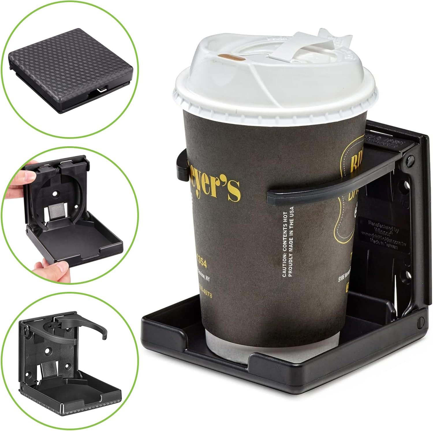Water Cup Holder, Tea Cup Holder, Coffee Cup Holder, Beverage Cup Holder, Car-Mounted, Household Fixed Bracket, Adjustable Size