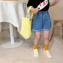 牛仔裤夏儿童女童牛仔短裤夏季2025新款洋气外穿裤子宽松宝宝夏装