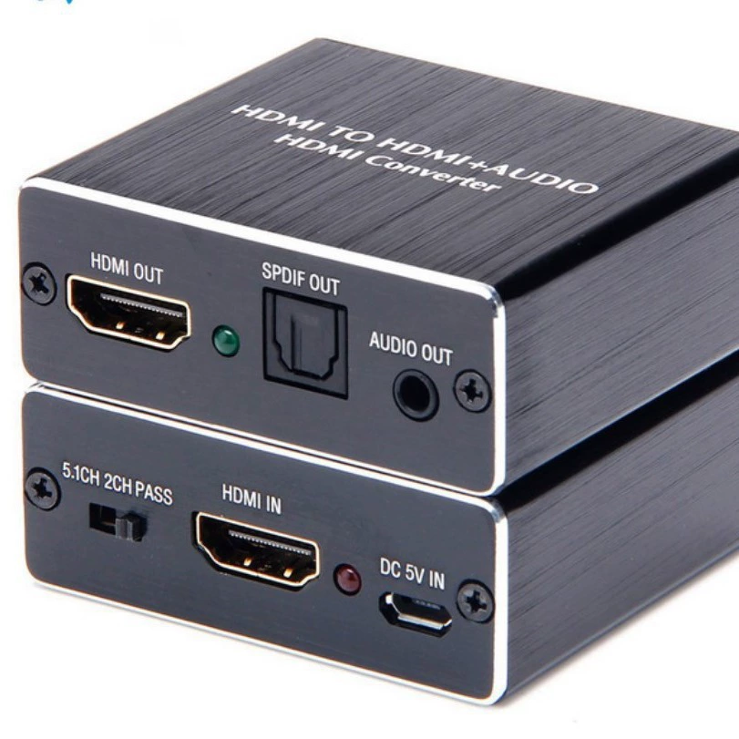 HDMI аудио разделитель 4KX2K/3D стерео Surround Audio оптическое волокно 5.1 декодер конвертер