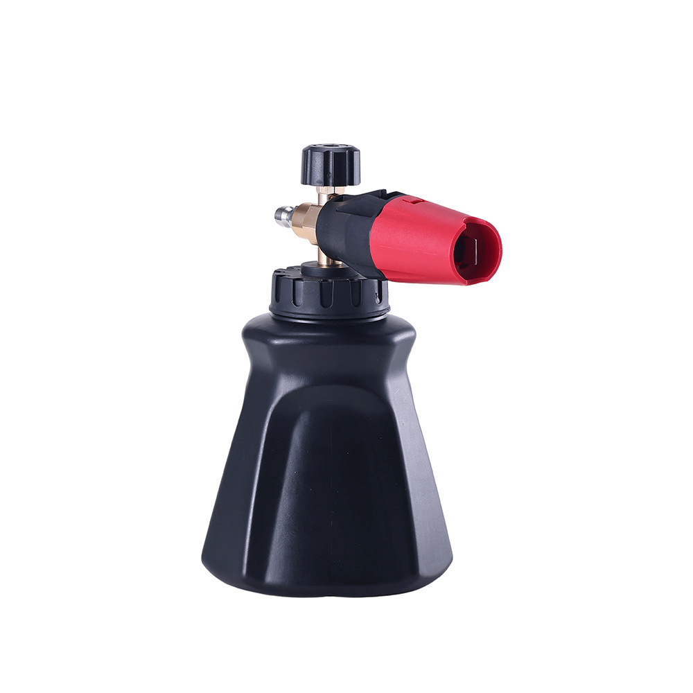 No. 2 Aluminum Black-Red PA Black Foam Nozzle for High-Pressure Car Washers, Upgraded Car Wash Spray Nozzle