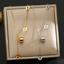 韩版热卖高级流苏小蛮腰钛钢项链女不掉色时尚百搭轻奢锁骨链饰品