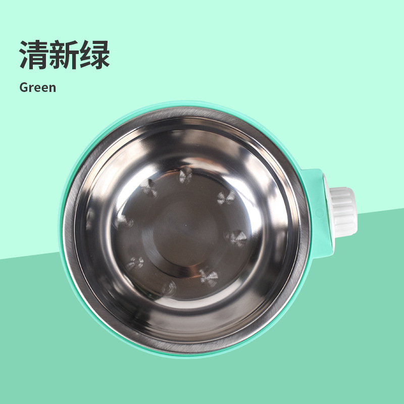 Cat Bowl Pet Bowl tazón de comida de acero inoxidable gato jaula colgante comida para gatos tazón de conejo tazón para perros antidetonantes cuenca