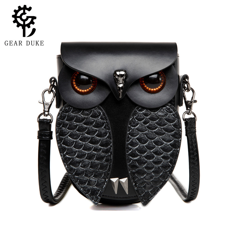 Cross-border Hot Selling European and American Punk Style Women's Shoulder Crossbody Bag Creative Snake Pattern Stitching Anchor Head Eagle Handbag