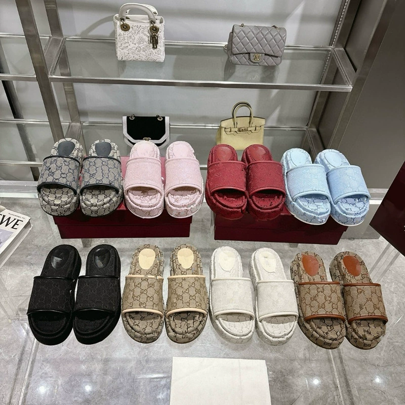Трансграничные G домашние тапочки с толстой подошвой 2025 новый буквенные принты