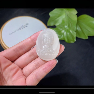 Jin Yu Tang Xinjiang [Dairi Tathagata] Exquisite Hotan Jade Dairi Tathagata Pendant Lotus Root Starch is Oily