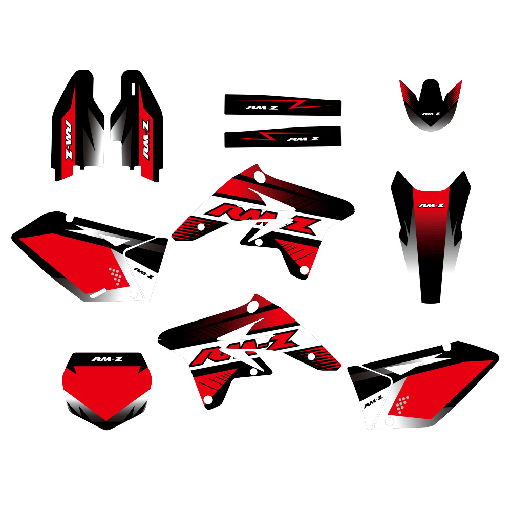 Aplicable a Suzuki RMZ250 2007 - 2009 pegatinas de motocicleta todoterreno pegatinas impermeables personales image 3