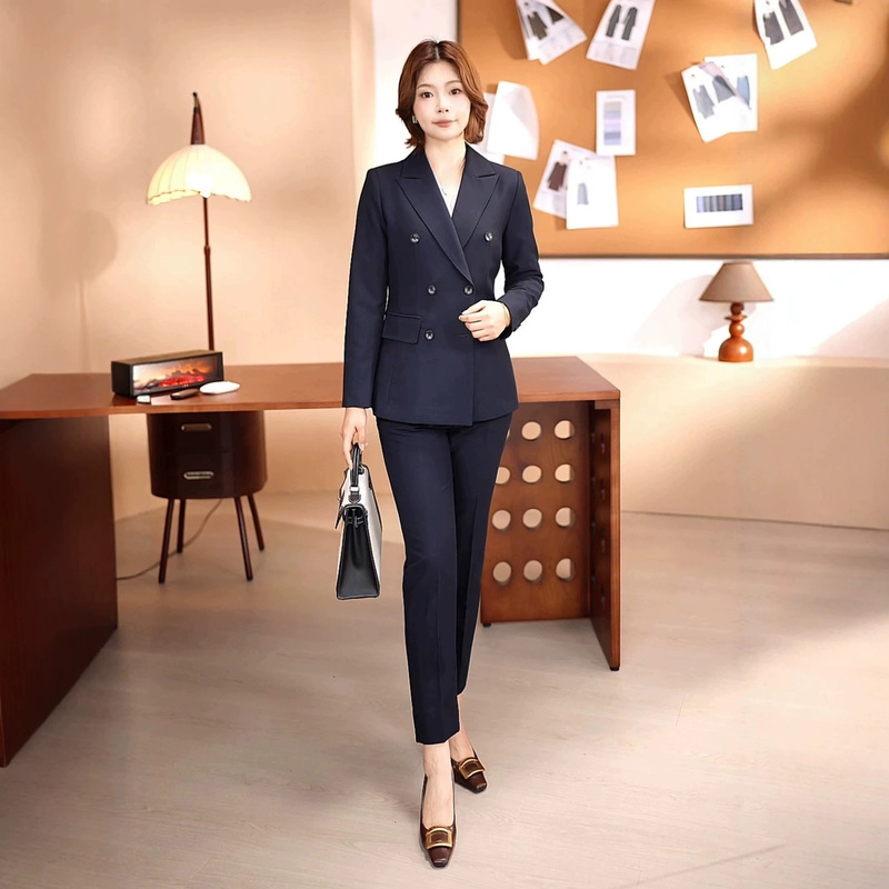 High-End Professional Women's Suit Set for Spring and Autumn, Business Formal Wear, Elegant Work Attire, Commuter Outfit, Work Uniform High-End Professional Women's Suit Set for Spring and Autumn, Business Formal Wear, Elegant Work Attire, Commuter Outfit, Work Uniform