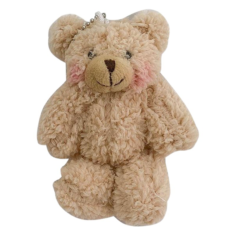 Linda chica lindo colgante muñeca de peluche oso muñeca bolsa de muñeca colgante suave lindo accesorios llavero femenino image 1
