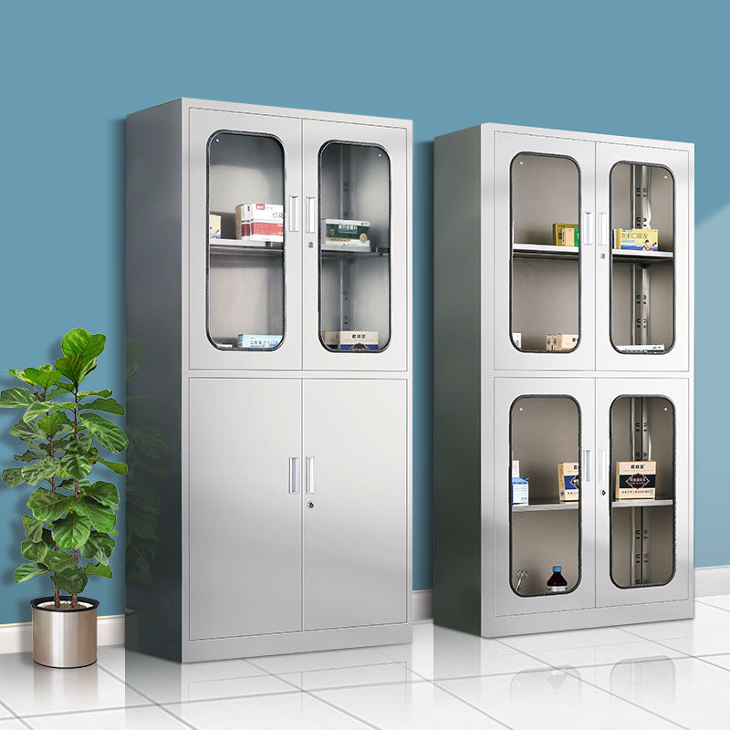 Stainless steel medicine cabinet, Western medicine cabinet, clinic treatment counter, pharmacy sterile cabinet, steel preparation counter, medication office cabinet