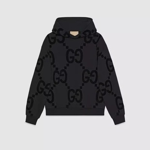 New European Style Light Luxury Autumn and Winter High-End Hooded g Letter Full Print Sweatshirt Set Unisex Trendy