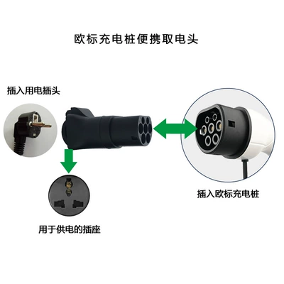 EV şarj adapterləri European Standard Charging Head