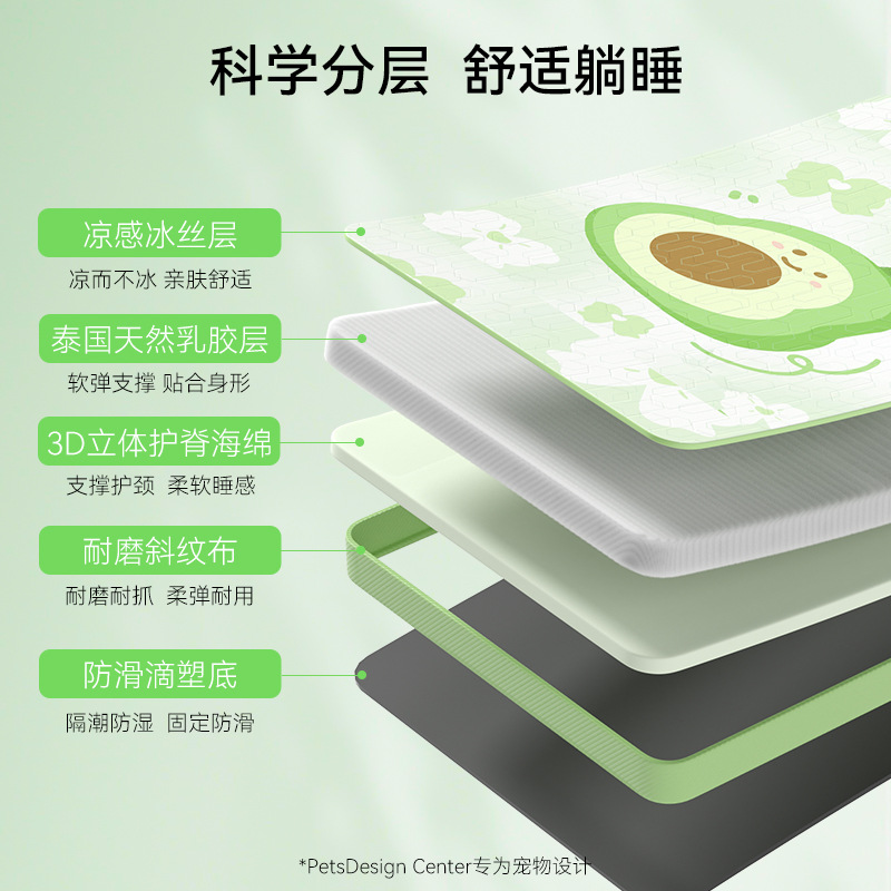 Primavera de perros de dibujos animados, almohadillas de látex de hilo, perros pequeños y medianos, cuatro estaciones de perros, perros, gatos, dormidos, perros, perros