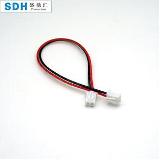 XH2.54mm double-headed terminal connecting line plug No. 26 red and black electronic wire 2P-12P wire processing color wire