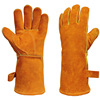 cowhide barbecue glove aluminum foil Temperature heat insulation oven Microwave Oven fireplace Electric welding Welder Labor insurance Cross border High temperature resistance