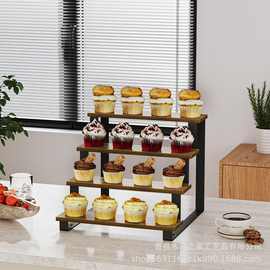 跨境阶梯式置物架香水展示架多层手办玩偶陈列架蛋糕架桌面收纳架