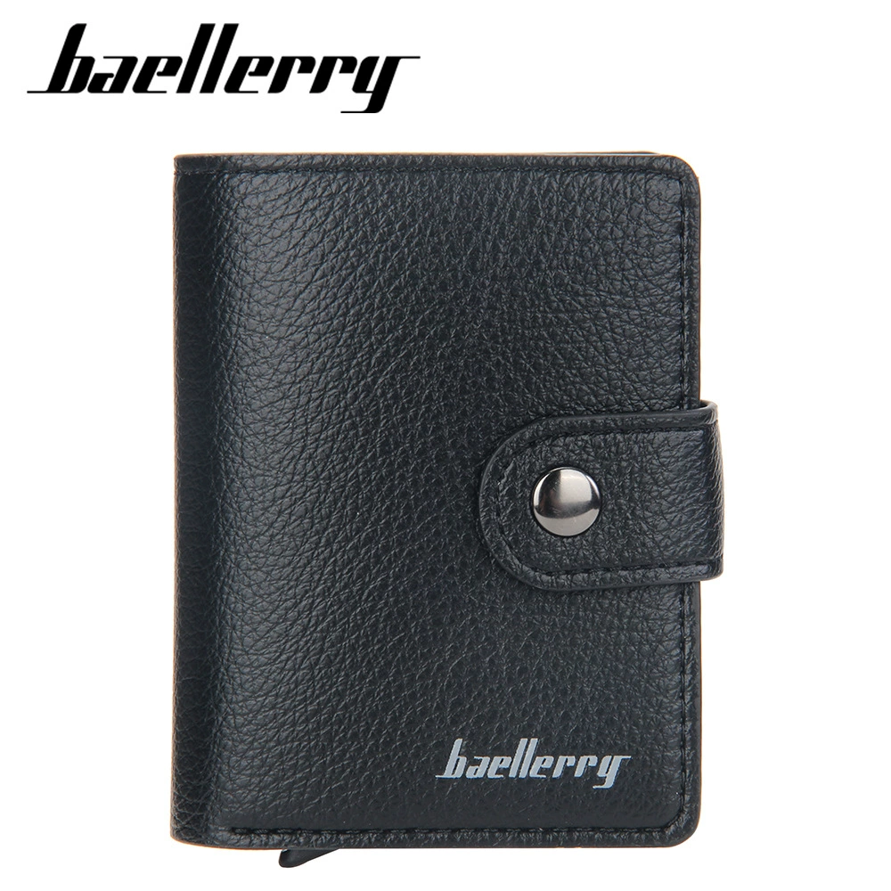 BAELLERRY анти-магнитный держатель для карт, короткая пряжка