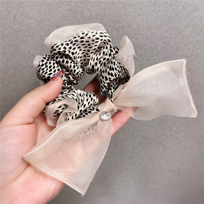 Korean Version Textured Leopard Print Hair Band Spring Clip Hair Band display picture 8