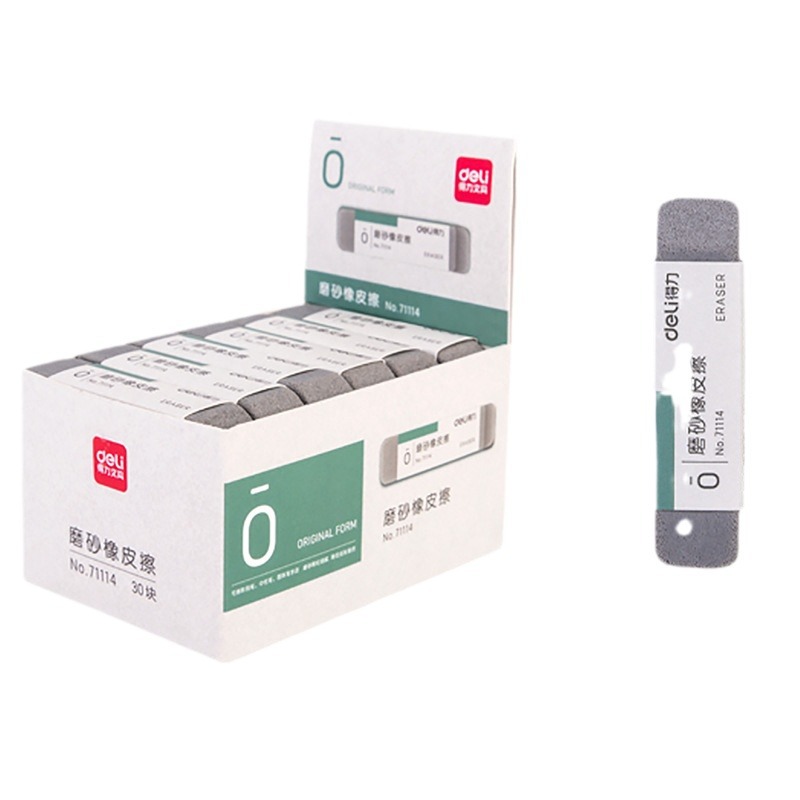 Deli 71114 Borrador de arena completa estudiante gel pluma bolígrafo pluma no es fácil dejar rastros borrador esmerilado