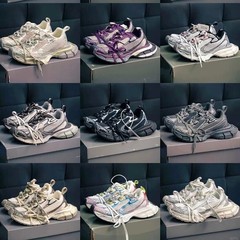 巴黎3xl老爹鞋男女款九代厚底增高B家做旧脏脏鞋增高透气运动鞋子