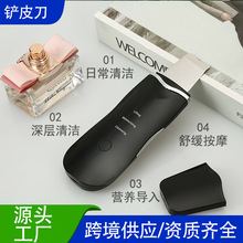跨境新款家用毛孔清洁仪超声波铲皮机皮肤清洁美容仪USB充电洁面