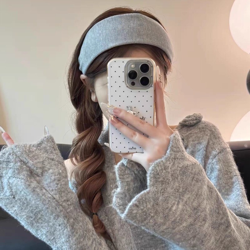 秋冬简约宽边2025新款纯色针织发箍女高级感发卡运动洗脸压发头箍|undefined