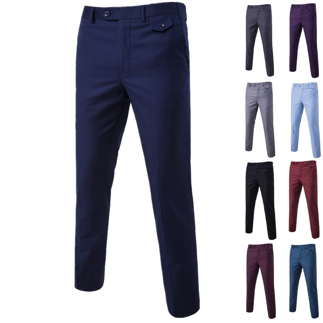 Summer men's slim-fit trousers, youth bu...