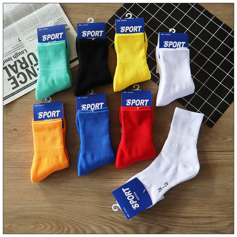 Full Thickened Badminton Tennis Table Tennis Sports Socks Towel Bottom Mid-tube Men's Socks Colorful terry socks Winter socks