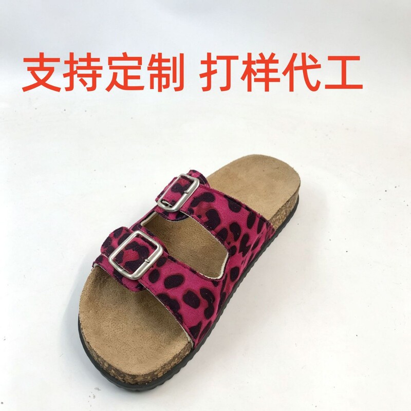 Retro Comfortable Flat Leopard Print Sandals Wholesale Sandals for Women Summer New Style Soft Sole