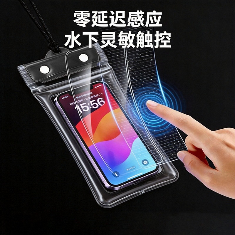 Thick Waterproof Phone Case That Can Float, Touchscreen Compatible, with Airbag for Swimming and Rafting, 70% off Sealed Waterproof Cases Wholesale
